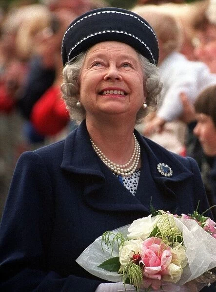 Queen Elizabeth II on walkabout in Dundee, June 1998