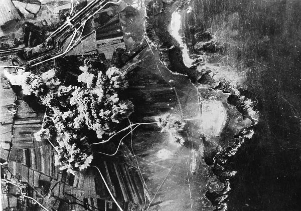 Raid by heavy bombers of the American Eighth Air Force on two important targets in