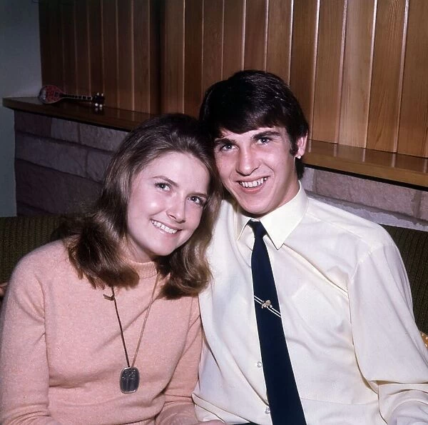 Rangers and Scotland footballer Tom Forsyth at home with his wife Linda, circa 1978