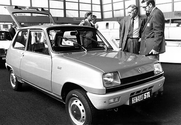 A Renault R5TL on display at the Paris motor show October 1972 transport road cars