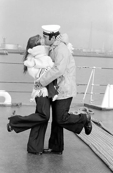 Reunion - Sailors. H. M. S. Baccante. Simply flying into each other arms