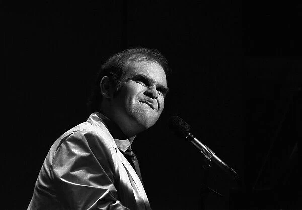 Rock superstar Sir Elton John in concert at the Palladium Theatre, Greenwich Village