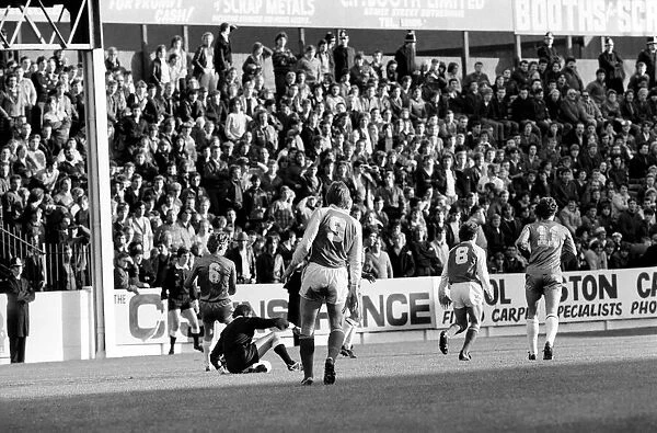 Rotherham United 6 v. Chelsea 0. Division 2 Football October 1981 MF04-14