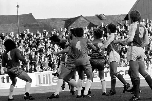 Rotherham United 6 v. Chelsea 0. Division 2 Football October 1981 MF04-14-024