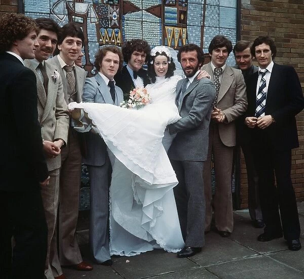 Roy Aitken wedding to Jane Rourke November 1980