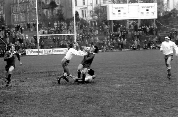 Rugby League International Wales v France Action from the match