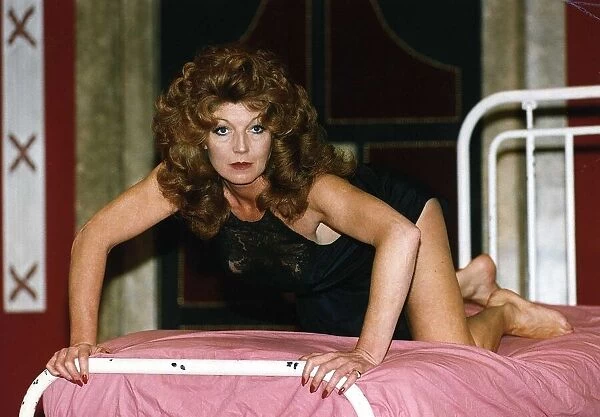 Rula Lenska British Actress Rehearsing for her role in the play 'Temptation'