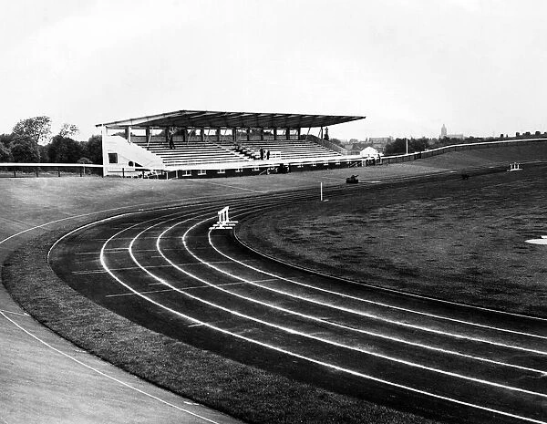 Running track at Clairville Stadium. 25th July 1963