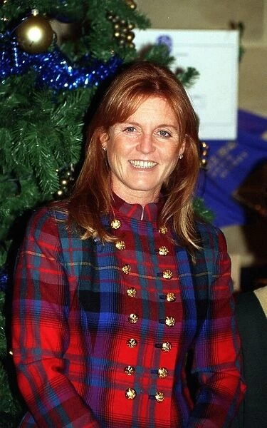Sarah Duchess Of York at Denibes Vineyard Dorking December 1997 where she presented