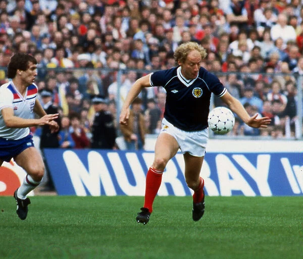 Scotland versus England 1982 Football International Alan Brazil England