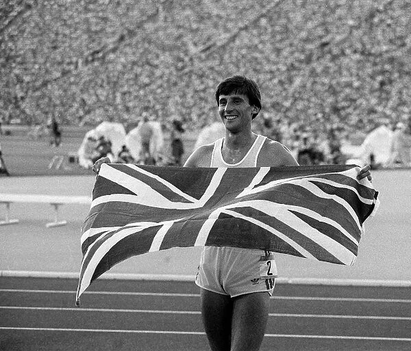 Sebastian Coe Los Angeles Olympic Games August 1984