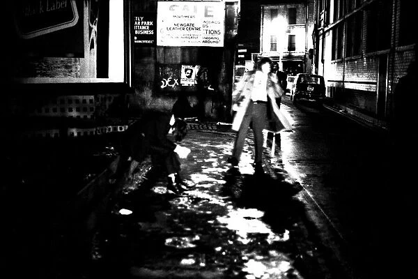A series of pictures taken 22 October 1972 depicting that the nightlife