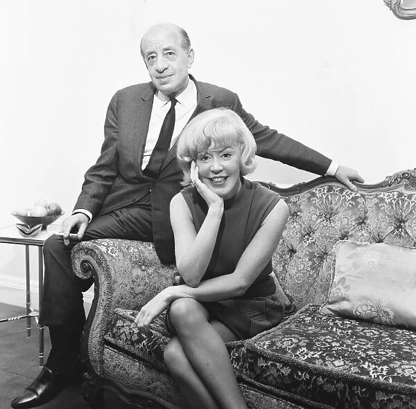 Singer Kathy Kirby seen here with former band lead Bert Ambrose. 18th November 1967