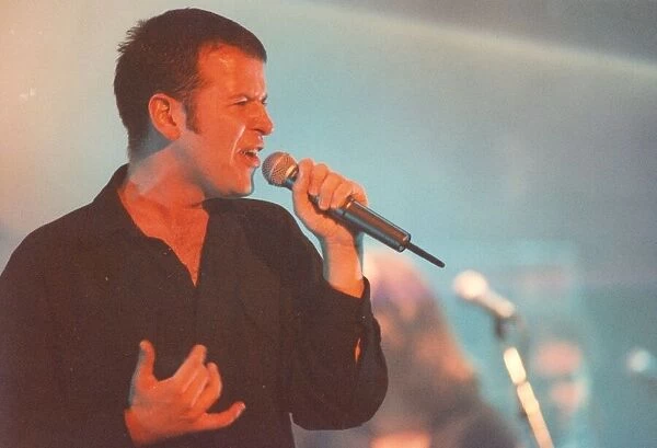 Singer Peter Cunnah of D: Ream performs in concert at Newcastle City Hall 15 October 1995
