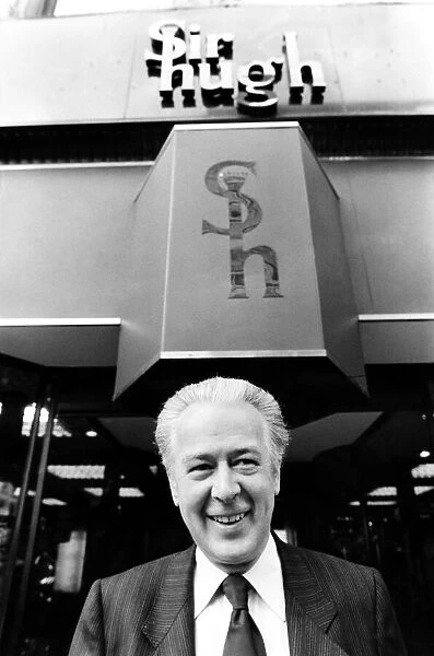 Sir Hugh Fraser, pictured outside his store Sir Hugh in Glasgow