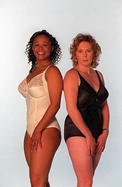 Sonia Swaby actress in West End play Fame who wears a 34 DD size bra with Karen