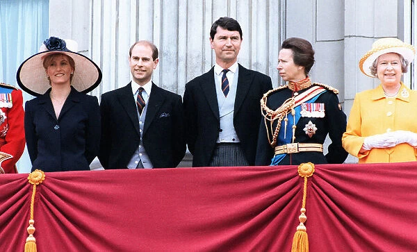 Sophie Rhys Jones and fiance Prince Edward with Princess Anne and husband Tim Taylor