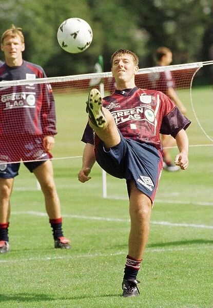 Southampton striker Matthew Le Tissier during training with the England squad at Bisham