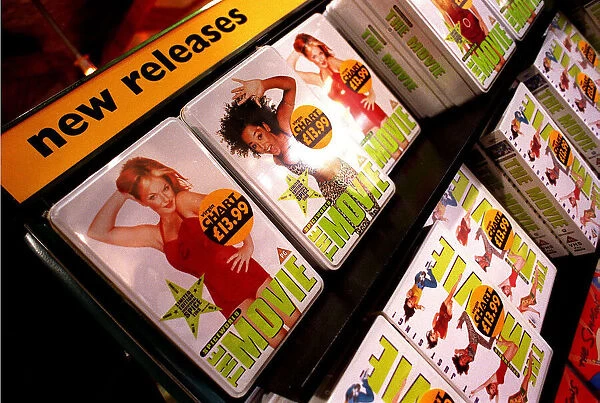 The Spice Girls video film cover for sale May 1998 in the Virgin Megastore