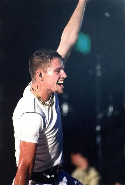 Take That on stage at the NEC, Birmingham. Jason Orange. 23rd July 1993