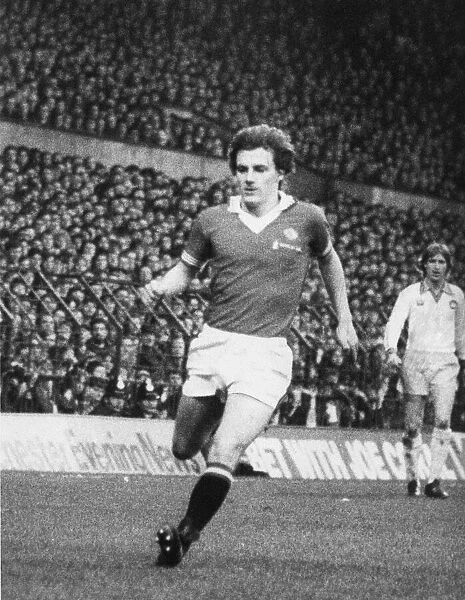 Steve Coppell, Manchester United player in action, Old Trafford