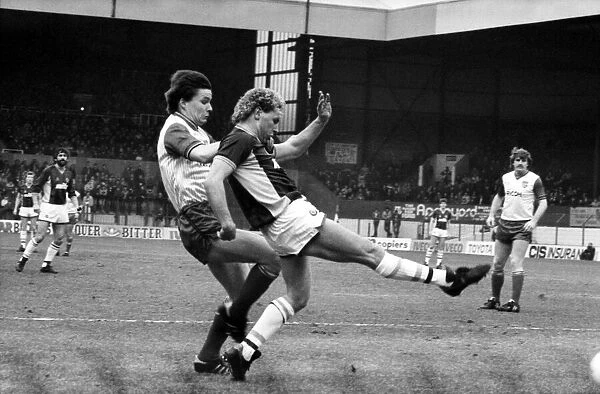Stoke v. Aston Villa. March 1984 MF14-21-069 The final score was a one nil