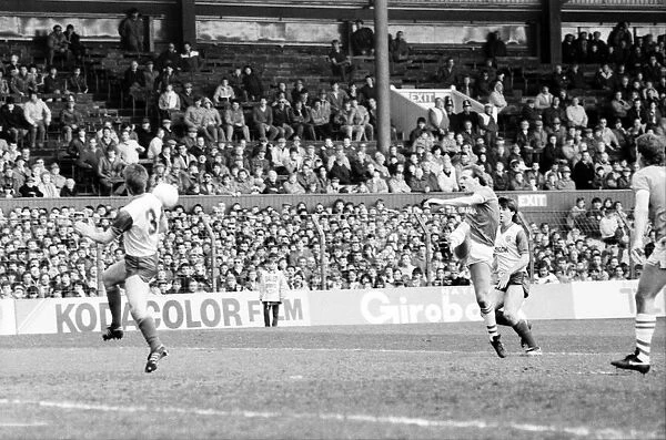 Stoke v. Everton. April 1985 MF21-51a-003 The final score was a two nil victory to