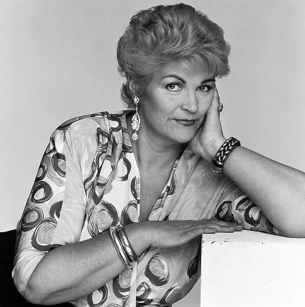 Studio portrait of actress Pam St. Clement. 26th February 1988