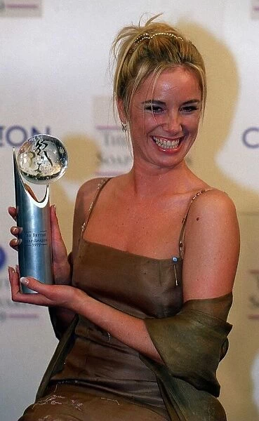 Tamzin Outhwaite receives Sexiest Female award May1999 at the British Soap Opera