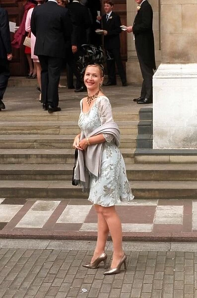 Tania Bryer TV Presenter attends wedding April 1999 of Catrina Skepper