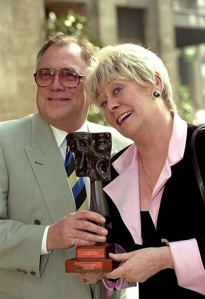 Bill Tarmy & Liz Dawn attending the TV & Radio industry club awards - March 1995