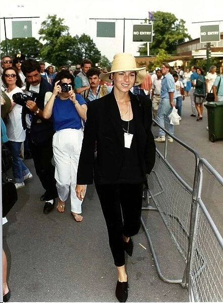 Tatum O Neal Actress wife of Tennis star John McEnroe on her way to see her husband