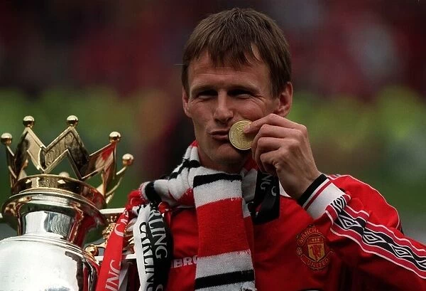 Teddy Sheringham of Manchester United May 1999 after his side had beaten Tottenham