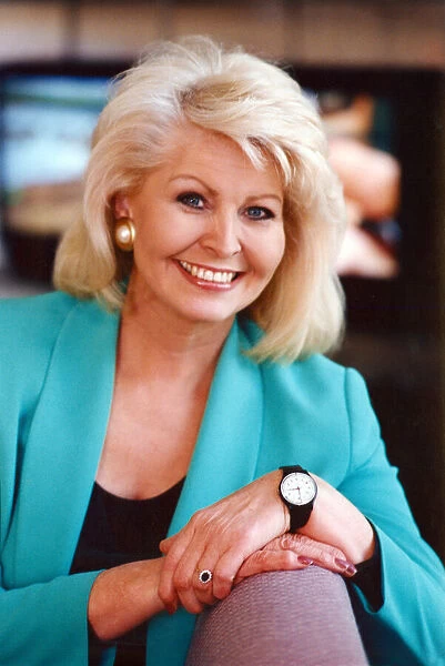 Television presenter Cathy Secker. Circa 1996