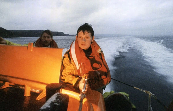 Tenby lifeboatman Philip Wilson. Circa 1991