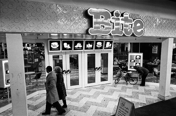 Tescos 'Bite'restaurant. 11th January 1981