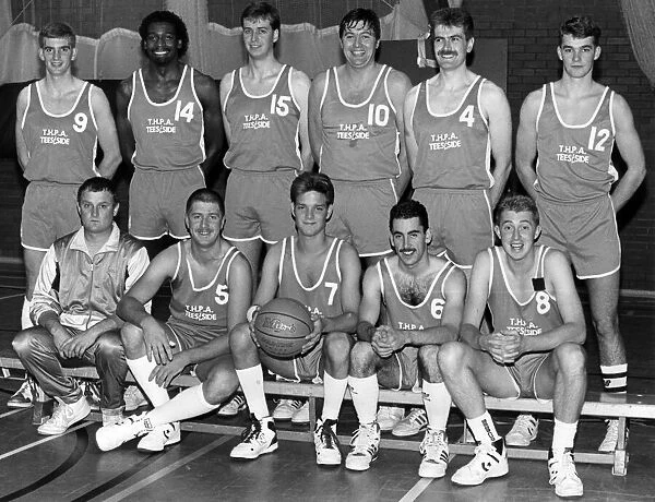 THPA Teesside Basketball Team, 2nd October 1988. Back Row, Dave Murphy, Greg McCray