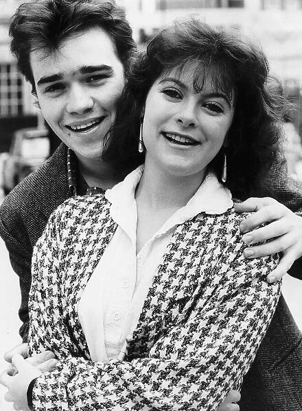 Todd Carty Actor and Amanda Waring stars in the TV series Tuckers Luck. October 1985