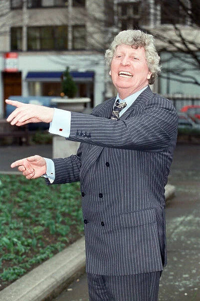 Tom Baker attends a photocall for ITV series Medics. 12th March 1992