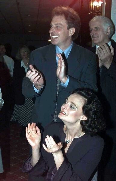 Tony Blair Labour Leader MP and wife Cherie Booth at the Grand Hotel 1995