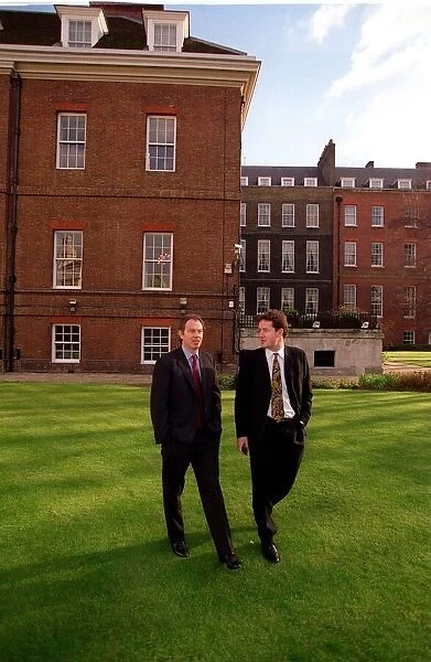 Tony Blair MP Prime Minister during interview March 1998 with The Mirror editor Piers