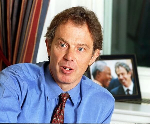 Tony Blair Prime Minister of Britain January 1999 is pictured during an interview