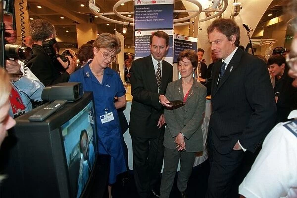 Tony Blair Prime Minister July 1998, at Earls Court show where he will be giving a speech