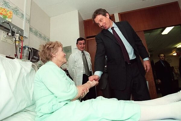Tony Blair visit to Glasgow Western Infirmary 1999