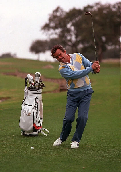 Tony Jacklin golfer playing golf February 1990