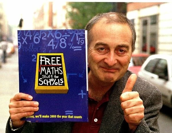 Tony Robinson October 1999 TV Presenter helps promote Free Maths Stuff For Schools