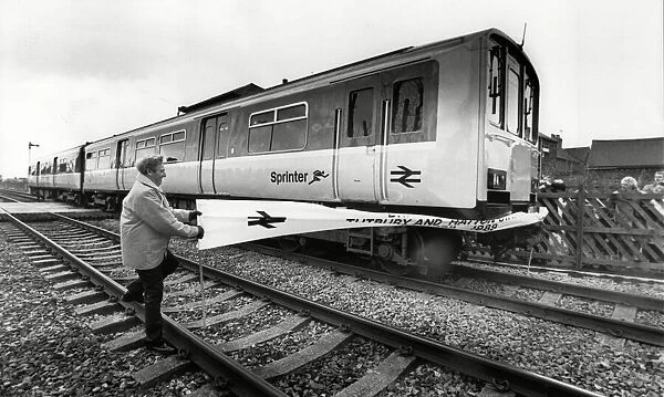 Tutburys first stopping train since 1966. Station reopening 15th April 1984