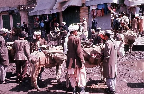 Typical market scene in Kabul the capital of Afghanistan