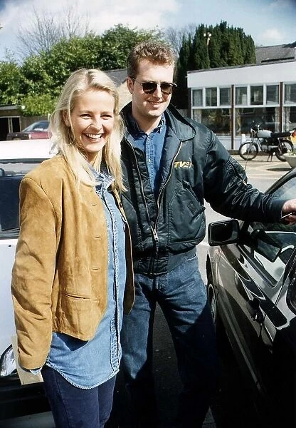 Ulrika Jonsson TV Presenter with Husband