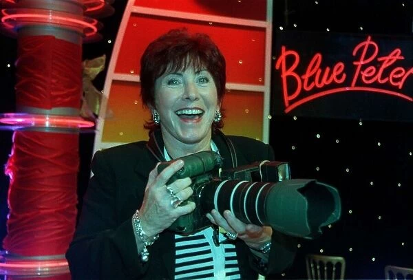 Valerie Singleton TV Presenter October 1998 Former Blue Peter presenter at Blue
